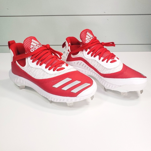 adidas Other - Adidas Icon V Bounce Iced Out EE4130 Red White Baseball Cleats Men 7 Women 8